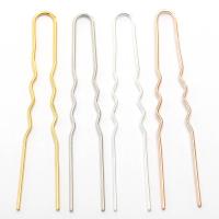 Hair Stick megállapításai, Vas, galvanizált, DIY, több színt a választás, nikkel, ólom és kadmium mentes, 73mm, Kb 50PC-k/Bag, Által értékesített Bag