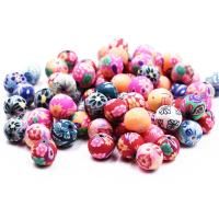 Polimero-Clay-Beads, argilla polimero, Cerchio, DIY & formato differente per scelta, Colore casuale, 1000PC/borsa, Venduto da borsa