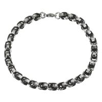 Jewelry Cruach dhosmálta Bracelet, unisex, dubh, 5.50mm, Díolta Per Thart 8.5 Inse Snáithe