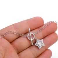 Chiusura Toggle in ottone, placcato, DIY & Micro spianare cubic zirconia, nessuno, 81*21mm, 10PC/borsa, Venduto da borsa