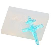 DIY Epoxidové formy Set, Silikon, Kříž, á, Udržitelné, bílý, 66x47mm, Prodáno By PC