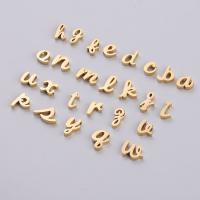 Edelstahl-Beads, Edelstahl, Alphabet-Buchstabe, keine, 3mm, verkauft von PC