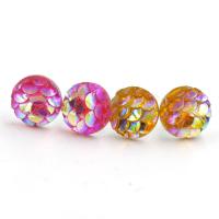 Roestvrij staal Stud Earrings, met Plastic, meer kleuren voor de keuze, 8mm, 20pC's/Bag, Verkocht door Bag