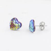 Stainless Steel Stud Earrings Metal nickel lead & cadmium free 10mm Sold By Bag