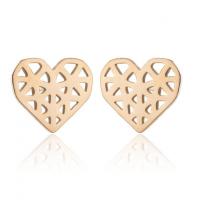 Roestvrij staal Stud Earrings, Hart, plated, mode sieraden & voor vrouw, meer kleuren voor de keuze, 12x13mm, Verkocht door pair