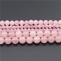 Perles Quartz Rose naturel, Rond, poli, DIY & normes différentes pour le choix, rose, Longueur Environ 15.4 pouce, 2Strandstoron/sac, Vendu par sac