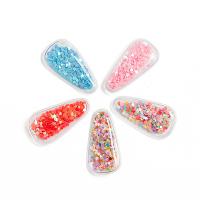 Hair Clip Findings Soft PVC Teardrop portable & cute Sold By Bag