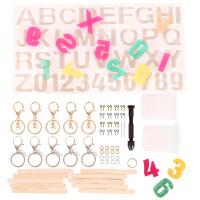 DIY Epoxy Mold Set Silicone Alphabet Letter Pendant Mold for Key Clasps Making plated durable  Sold By PC