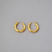 Orecchini cerchietti Hoop ottone, placcato, per la donna, nessuno, 20mm, Venduto da coppia