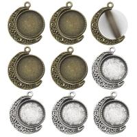 Zink-Legierung Cabochon Weissgold, Zinklegierung, plattiert, nachhaltiges & Modeschmuck & verschiedene Verpackungs Art für Wahl, keine, frei von Nickel, Blei & Kadmium, 18mm, verkauft von setzen