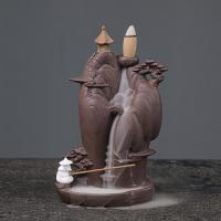 Backflow Incense Burner Purple Clay handmade for home and office & durable Sold By PC