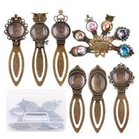 Zinc Alloy Pendant Cabochon Setting plated durable & fashion jewelry nickel lead & cadmium free Sold By Set