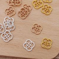 Zinc Alloy Flower Pendants plated DIY 12mm Sold By Bag