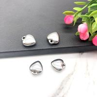 Stainless Steel Heart Pendants plated DIY Sold By PC