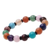 Gemstone Bracelets Multi - gemstone with Lapis Lazuli & Amethyst & Rose Quartz Round polished Korean style & for woman mixed colors 8-14mmuff0c14cm-16cm Sold By Strand