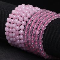 Természetes rózsakvarc gyöngy, Rose Quartz, Kerek, csiszolt, DIY & különböző méretű a választás, több színt a választás, Naponta eladott Kb 7.5 inch Strand