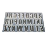 DIY Epoxi Mold Set, Silikon, Alfabetsbokstav, plated, Hållbar, 370x205x25mm, Säljs av PC