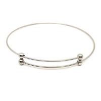 Rozsdamentes acél bangle, Stainless Steel, galvanizált, szabályozás sebesség fényerő frekvencia & divat ékszerek & egynemű, 12x63mm, Által értékesített Strand