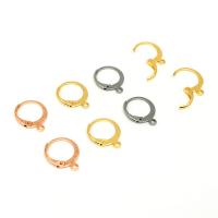 Stainless Steel Hoop Earring Component plated fashion jewelry & for woman Sold By PC