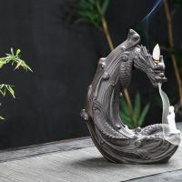 Backflow Incense Burner Porcelain handmade for home and office & durable Sold By PC