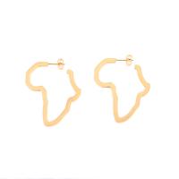 Stainless Steel Hoop Earring plated fashion jewelry & for woman Sold By Pair