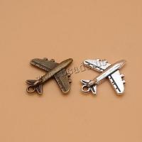 Zinc Alloy Pendants Airplane plated DIY nickel lead & cadmium free Sold By Bag