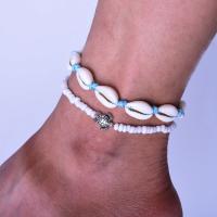 Zink legering enkelbanden, Zinc Alloy, met Schelp, mode sieraden, wit, Verkocht door Stel