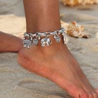 Sinc Alloy Anklet, iniompartha, dathanna níos mó le haghaidh rogha, 2.1CM, Díolta De réir PC