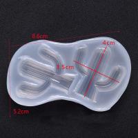 DIY Epoxy Mal Set, Silicone, Opuntia Stricta, plated, Duurzame, 86x52x17mm, Verkocht door PC