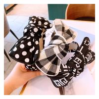 Hair Bands Cloth Bowknot handmade bowknot design & gingham Sold By PC