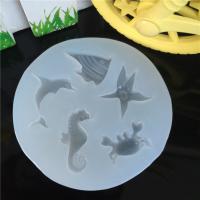 ENSEMBLE de moules époxy DE DIY, silicone, hippocampe, Placage, durable, 56x56x10mm, Vendu par PC