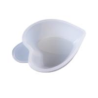 ENSEMBLE de moules époxy DE DIY, silicone, coeur, Placage, durable, 59x41x23mm, Vendu par PC