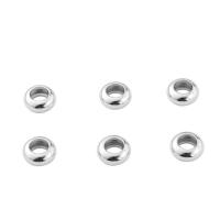 Acier inoxydable Spacer Perles, beignet, styles différents pour le choix, couleur originale, 10PC/lot, Vendu par lot