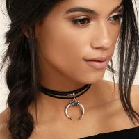 Mode Collier Choker, alliage de zinc, bijoux de mode, plus de couleurs à choisir, Vendu par PC