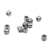 Ruostumaton teräs paikannus Bead, päällystetty, kolme kerrosta & tee-se-itse, enemmän värejä valinta, 8mm*7mm*, Reikä:N. 5mm, Myymät PC