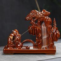 Backflow Incense Burner Porcelain handmade for home and office & durable Sold By PC