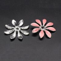 Zinc Alloy Bead Cap, Flower, du kan DIY & emalje, flere farver til valg, nikkel, bly & cadmium fri, 23mm, 100pc'er/Bag, Solgt af Bag