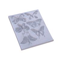 DIY Epoxy Mal Set, Silicone, Vlinder, plated, Duurzame, duidelijk, 90x110x6mm, Verkocht door PC