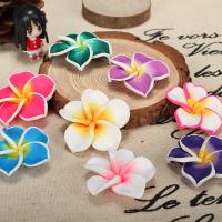 Haarschmuck DIY Ergebnisse, Polymer Ton, Blume, handgemacht, keine, 35*10mm, Bohrung:ca. 2mm, 20PCs/Box, verkauft von Box