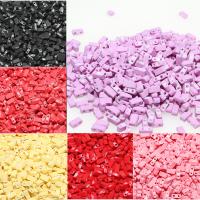 Glas Seed Beads Tila perler, Square, flere farver til valg, 5*2.3*1.9mm, 200pc'er/Bag, Solgt af Bag