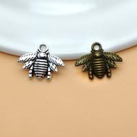 Pendentifs en alliage de zinc, abeille, Placage, DIY, plus de couleurs à choisir, 21x2.70x16mm, 100PC/lot, Vendu par lot