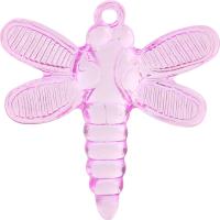 Acryl Hangers, Plastic, Dragonfly, plated, Duurzame & DIY, gemengde kleuren, 40x40mm, Verkocht door KG