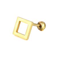 Edelstahl Ohrringe, plattiert, Modeschmuck & unisex, keine, 1.2x6x4mm,5mm-6MM, verkauft von PC