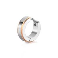 Huggie Orecchino ad anello, acciaio inox, placcato, gioielli di moda & unisex, nessuno, 4x9mm, Venduto da PC