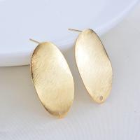 Brass Earring Drop Component gold color plated DIY & for woman nickel lead & cadmium free Sold By Bag