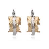 Zinc Alloy Oorbellen, voor vrouw, goud, nikkel, lood en cadmium vrij, 38x20mm, Verkocht door pair