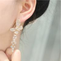 Zinc Alloy Drop Earrings portable 3.5-5.5 X 2-5.8CM Sold By Pair