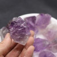 améthyste Quartz Cluster, Irrégulière, naturel, naturel & normes différentes pour le choix, violet, Vendu par fixé