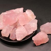 Rose Quartz Kvarcni klaster, Nepravilan, prirodan, prirodni & različite veličine za izbor, roze, Prodano By Set