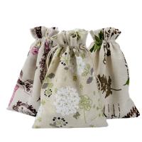 Cotton Drawstring Bag printing random style Sold By Lot